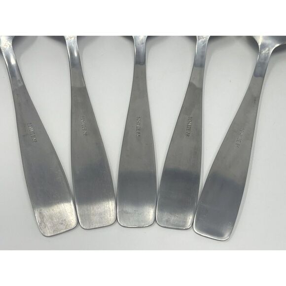 Schulze 66 BWU Germany Vintage Rare Stainless Steel Table Spoons 8.5” Set Of 5 - Picture 7 of 8